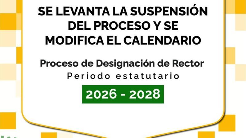 CONSEJO SUPERIOR DE UNIAMAZONIA REACTIVÓ PROCESO PARA DESIGNAR RECTOR EL PRÓXIMO 16 DE JUNIO