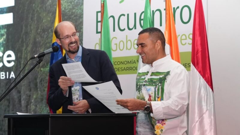 ARNOLD SCHWARZENEGGER RINDIÓ HOMENAJE AL GOBERNADOR DEL CAQUETÁ EN EL GCF TASK FORCE REALIZADO EN FLORENCIA