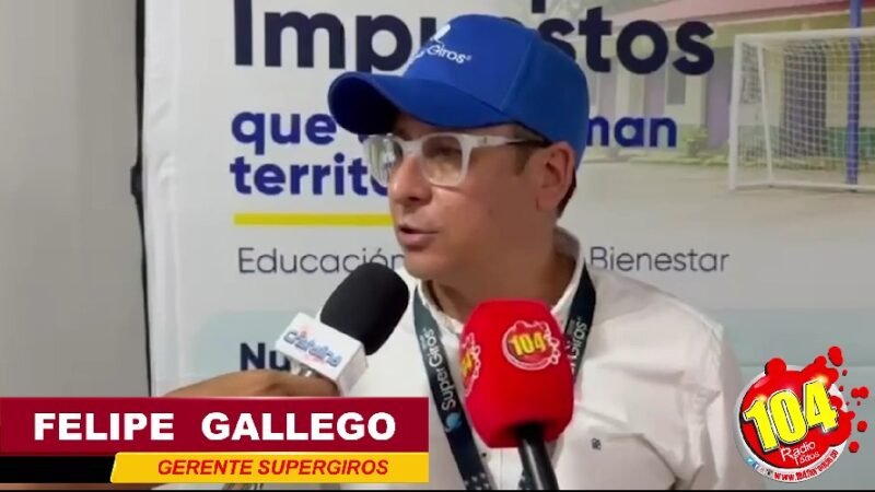 SUPERGIROS ENTREGA OBRAS POR IMPUESTOS EN SAN JOSÉ DEL FRAGUA